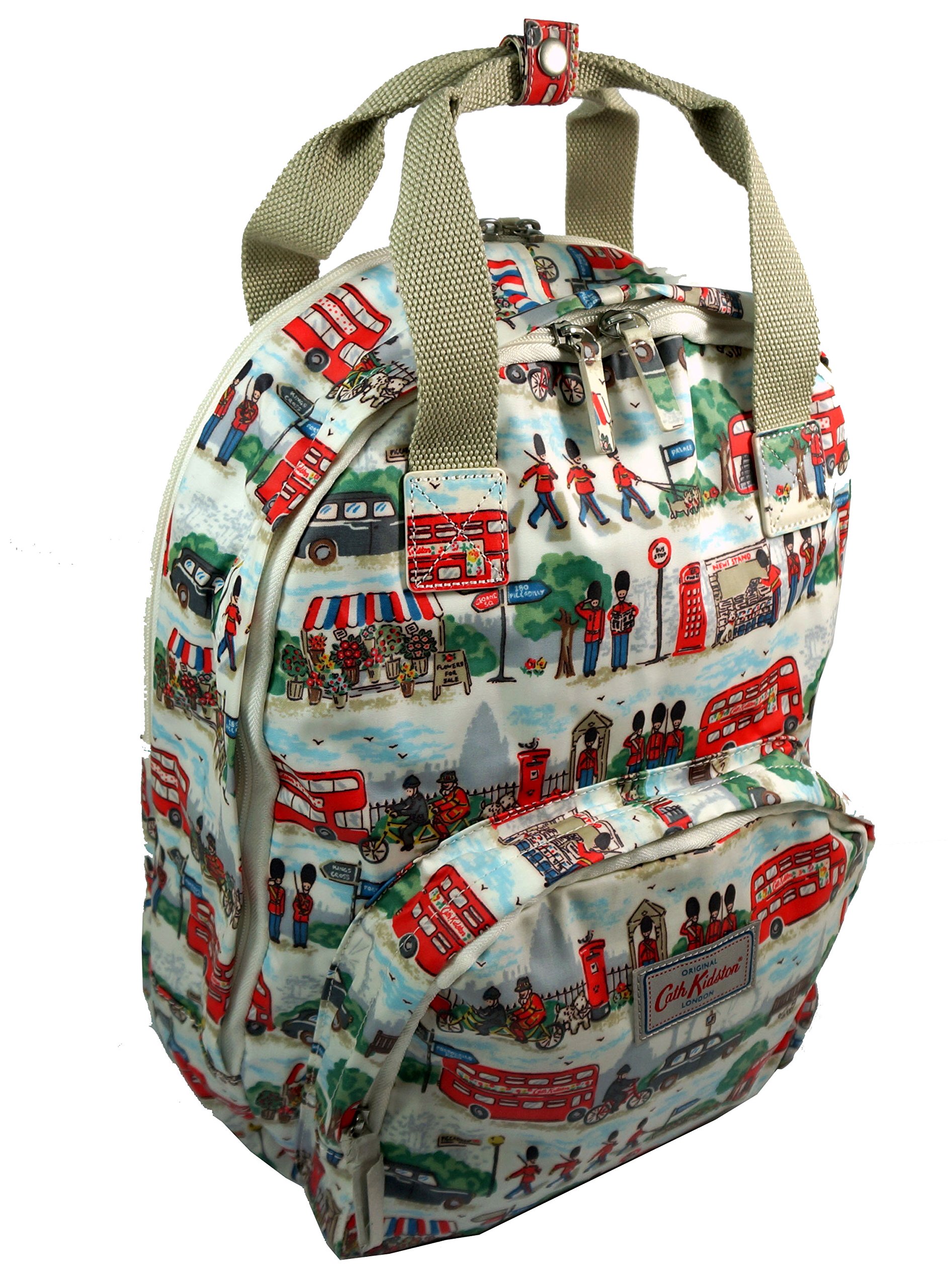cath kidston button spot multi pocket backpack