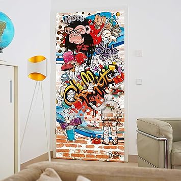 Téléchargement gratuit Images Murimage Papier Peint Porte Graffiti 86 X 200 Cm Photo Mural actualisé par