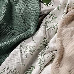 Muslin Swaddle Blankets for Newborn, 3 Pack