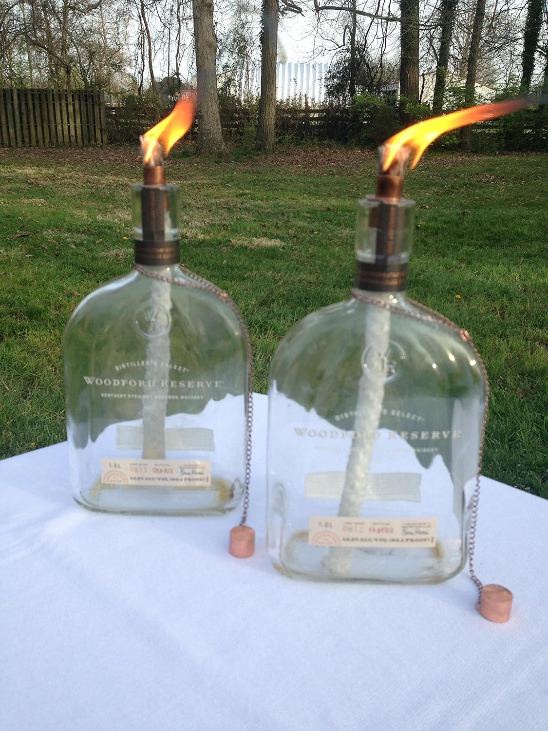 Amazon Com Woodford Reserve Bourbon Bottle Tiki Torch Oil Lamp