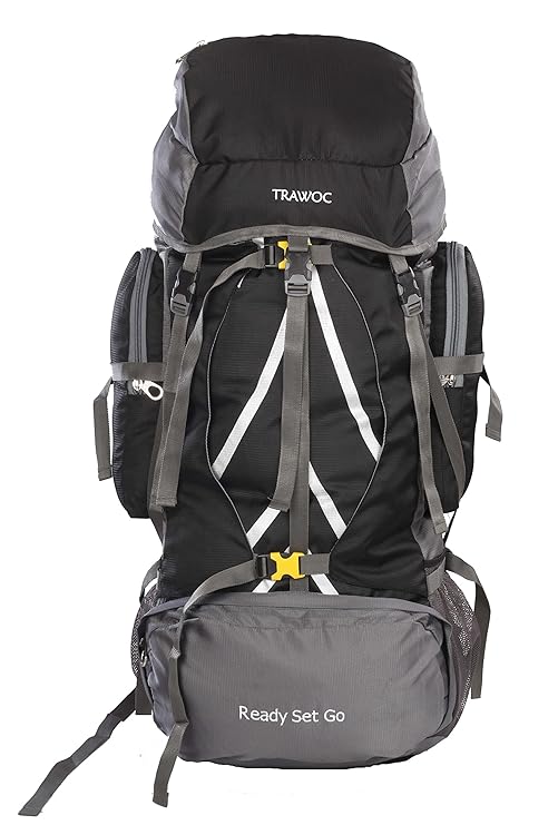 TRAWOC 60L Travel Backpack for Outdoor Sport Camp Hiking Trekking Bag Camping Rucksack HK004