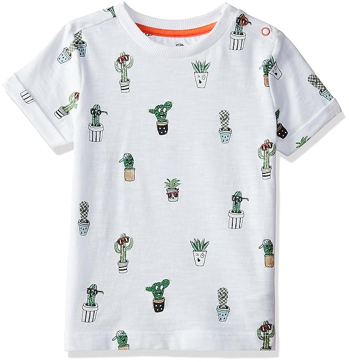 Baby Boys Animal Print Regular Fit T-Shirt