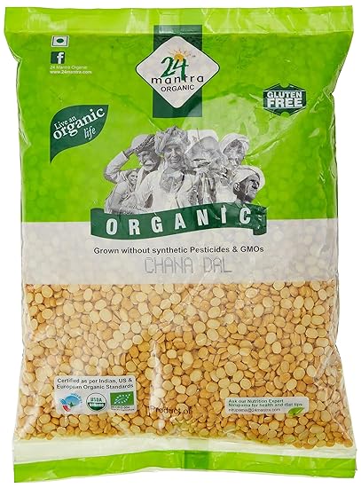 24 Mantra Organic Chana (Bengalgram) Dal, 1kg