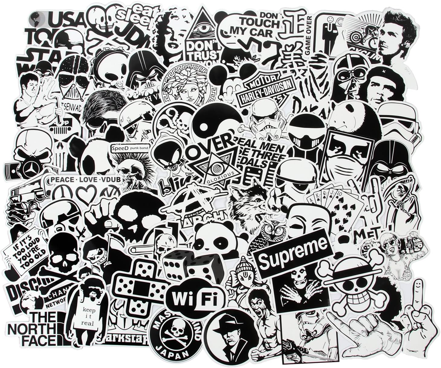 Красивые рисунки для наклеек черно белые