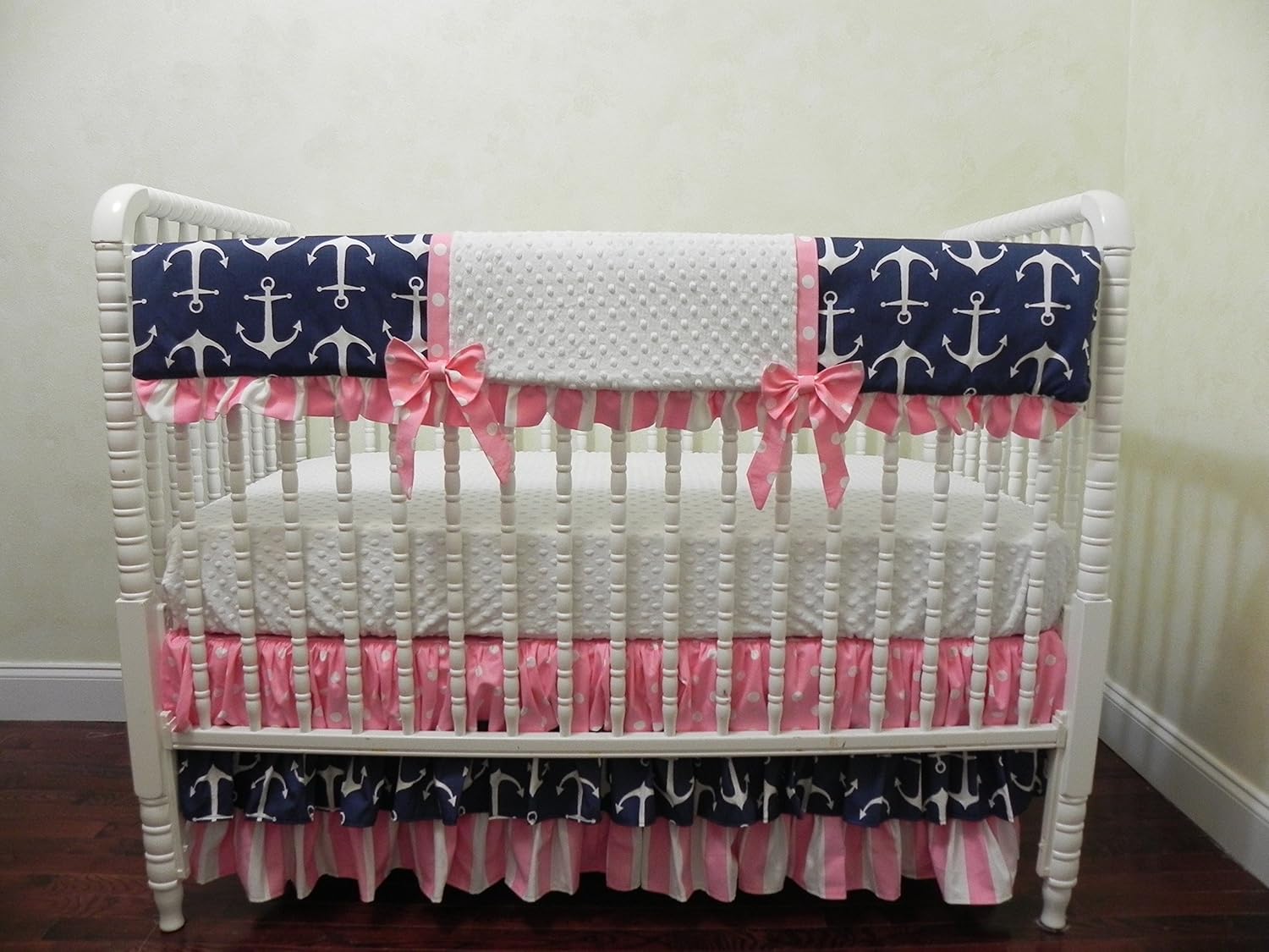 girl nautical nursery bedding