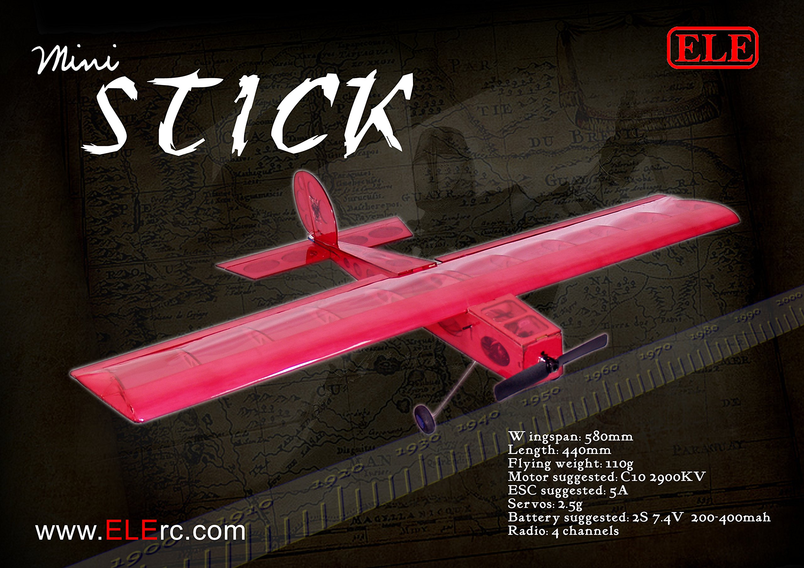 mini stick rc plane