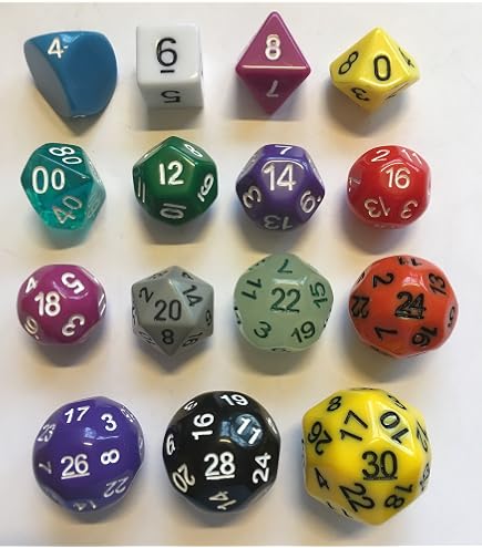 Jeu De Des Polyhedral Odd Numbered Dice D3-D25 D3 D5 D7 D9 D11 D13 D15 D17 D19 D25 Role Playing
