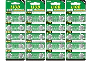 40 PCS LiCB LR1130 AG10 Battery 1.5V Alkaline Button Cell Batteries