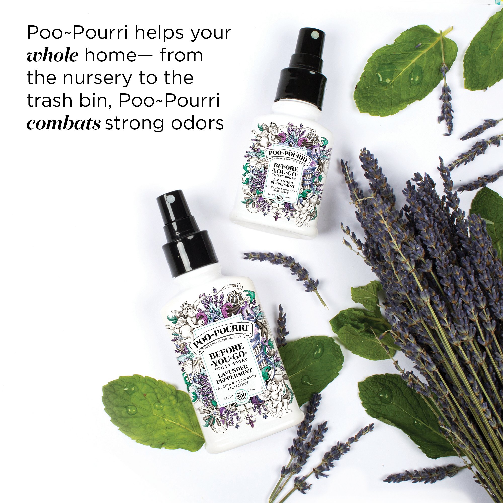 poo-pourri before-you-goトイレスプレーボトル、2オンス、Smoky Woods 2 oz LVP-002-CB