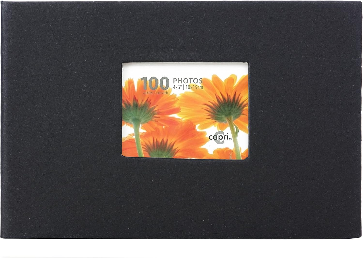 Kiera Grace Photo Album, Holds 100 4Inch by 6Inch Photos, Black