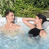 Bestway SaluSpa Padded Pillow Spa Accessory 2 Pack Grey Ergonomic Neck Support view 5