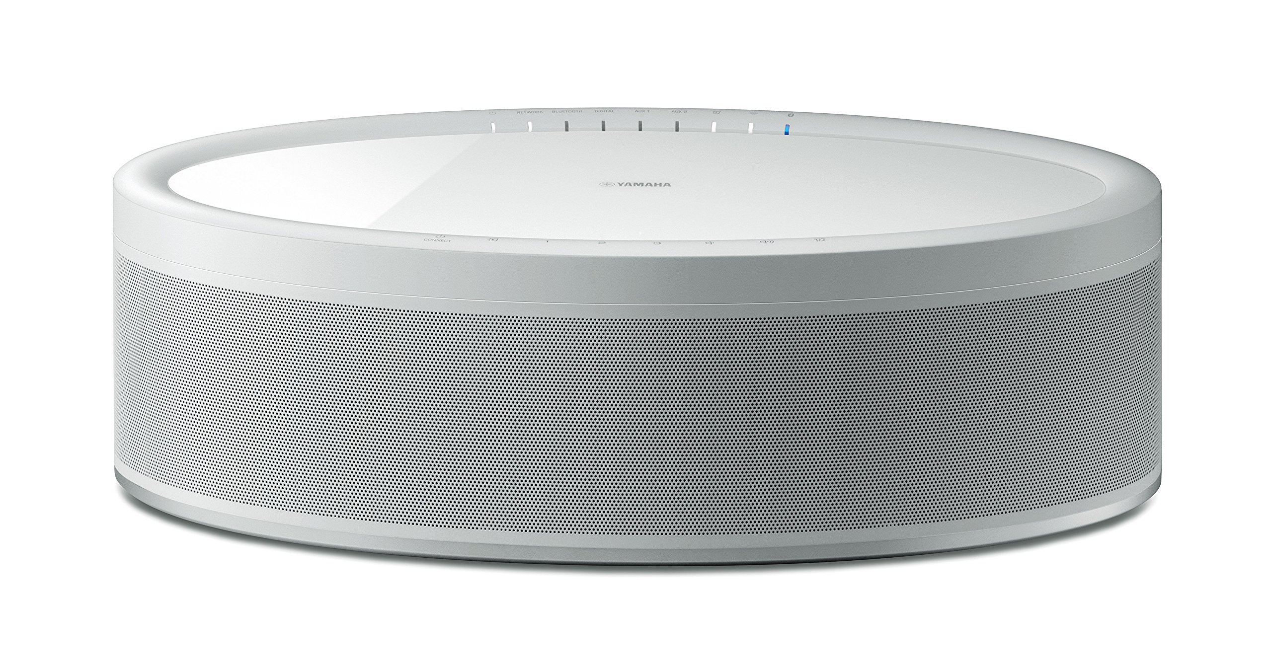 YAMAHA Electronics MusicCast 50 Wireless Speaker WX-051 – Alexa Compatible Bluetooth Speaker with MusicCast Multi-Room Technology and built -In Streaming Services – White