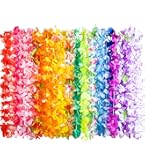 6 Counts Hawaiian Leis Bulk,leis For Luau Party,hawaiian Leis For Adults,beach Party Favors For Adults Summer Beach Vacation Theme Party Decorations - View #10