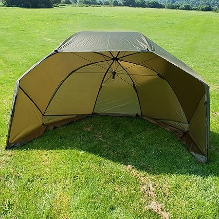 BAT-Tackle 60'' Oval Squat Brolly inklusive Türstangen und Storm Caps