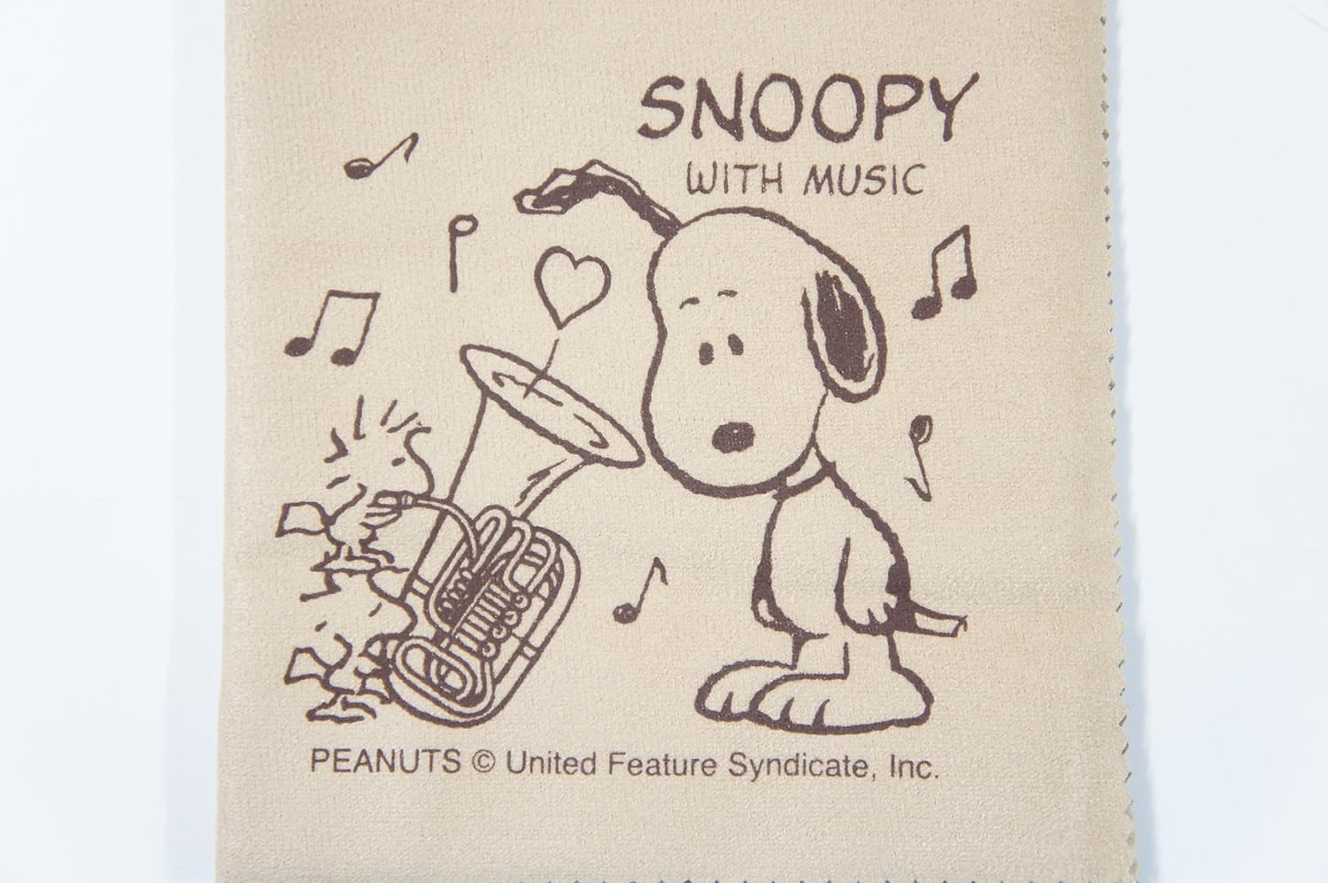 Snoopy With Music Scloth Tu スヌーピーとチューバ柄 エグゼクティブ ラグジュアリー クロス 楽器 音響機器 楽器 Amazon