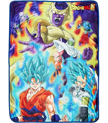 Dragon Ball Z Überwurfdecke Von Great Eastern – 50x60 Cm, Polyester, Offizielles Lizenzprodukt
