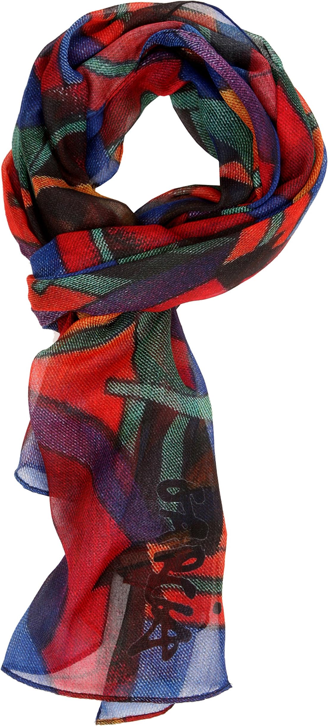 New J. Garcia Artwear "Clockworks" Print, Jerry Garcia Scarf, Scarves