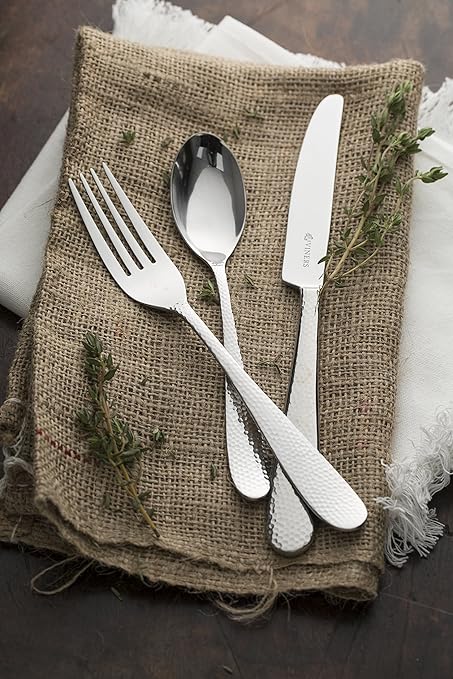 Amazon.com: Viners 24 piece/6 Person Stainless Steel Cutlery Set in Glamour Design: Kitchen & Dining