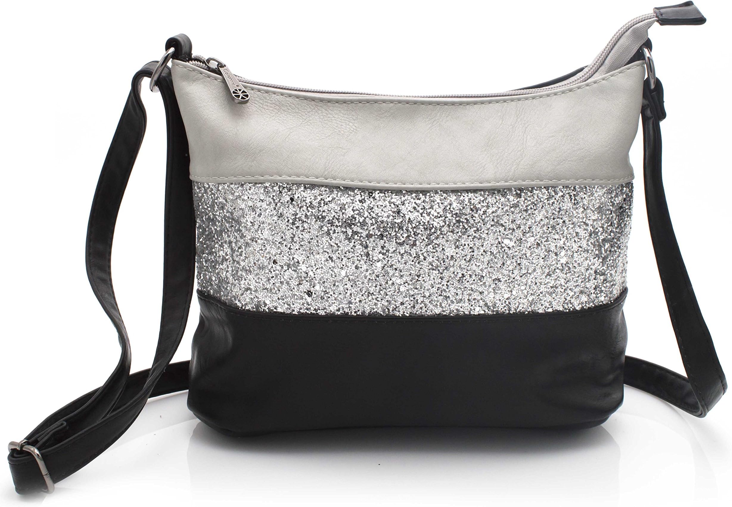 Gallantry Women's Shoulder Bag With Glitter Design