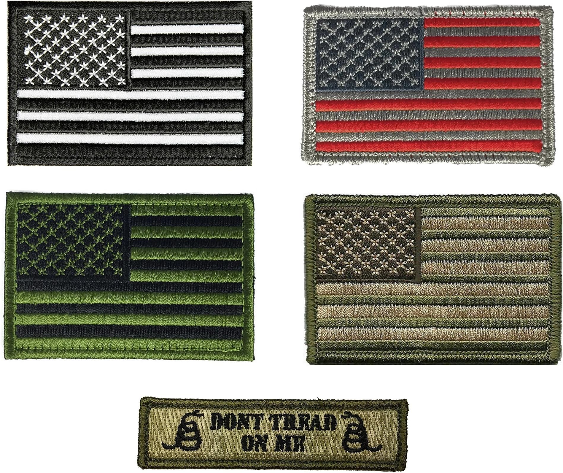 Tactical USA Flag Velcro Patch Bundle for Condor Cap, Rapdom Tactical Operator Cap, Rotho Special Forces Cap, Under Armour Tactical Cap and Other Special Forces Tactical Cap