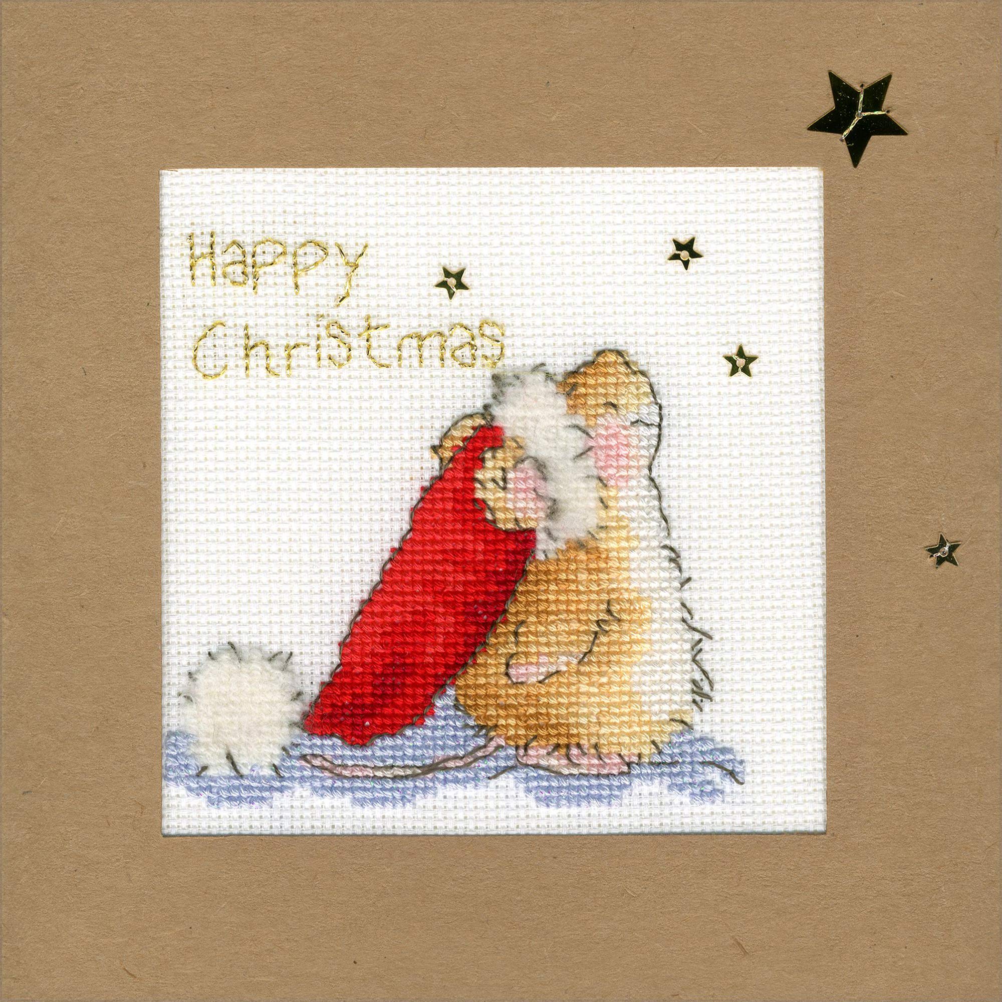 Bothy Threads Cross Stitch Kit - Christmas Card - Star Gazing