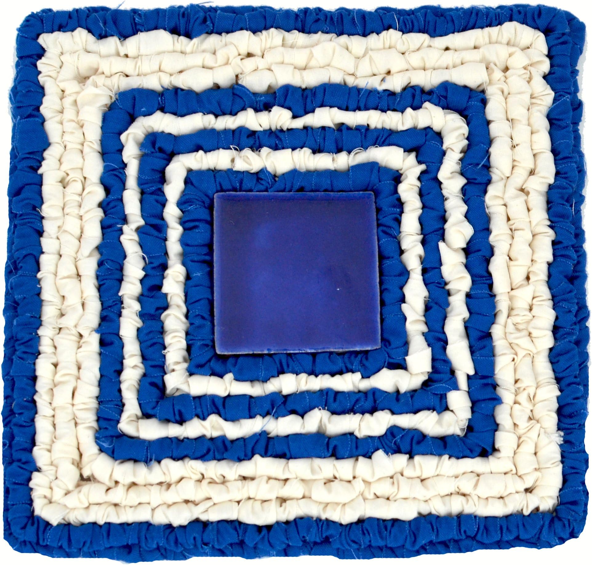 Locking Loops Locker Hooking Starter Kit- Navy Striped Trivet