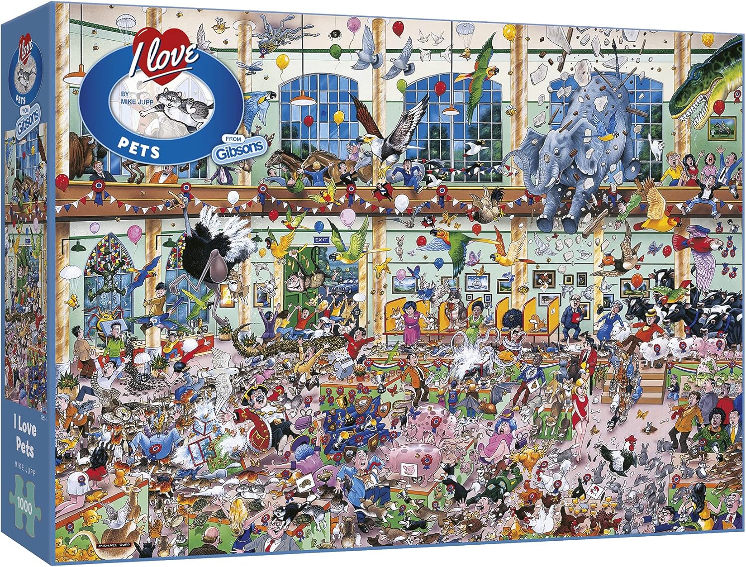 Amazon Com Gibsons I Love Pets Jigsaw Puzzle 1000 Piece Puzzle Toys Games