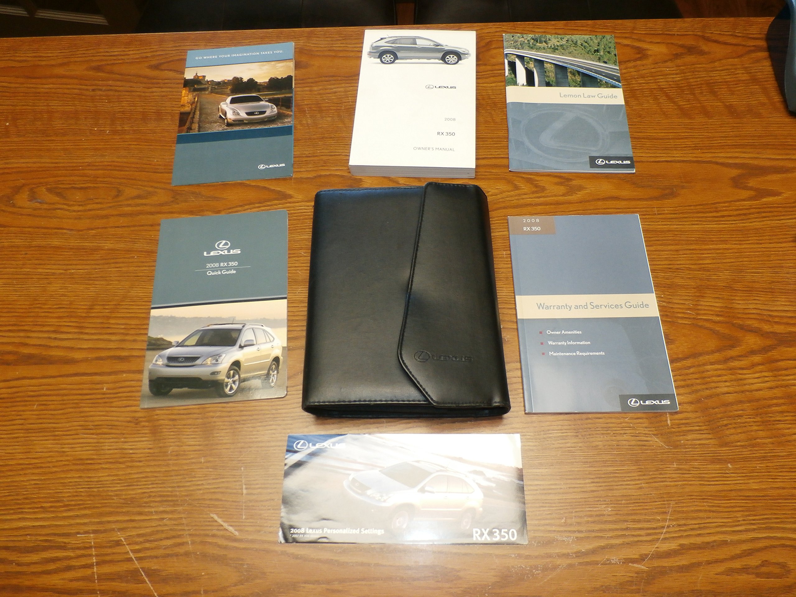2008 Lexus RX350 Owners Manual with Nav. Manual Paperback – 2008