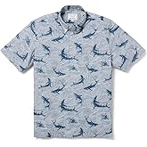 Reyn Spooner Men's Fish Print Hawaiian Aloha Shirt - Pullover