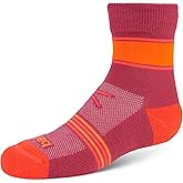 Balega Kids Mini Crew Socks - Seamless, Moisture-Wicking Drynamix for Boys and Girls, Non-Slip Heel, Breathable Mesh - Perfect for Sports and Play, Pink, Medium