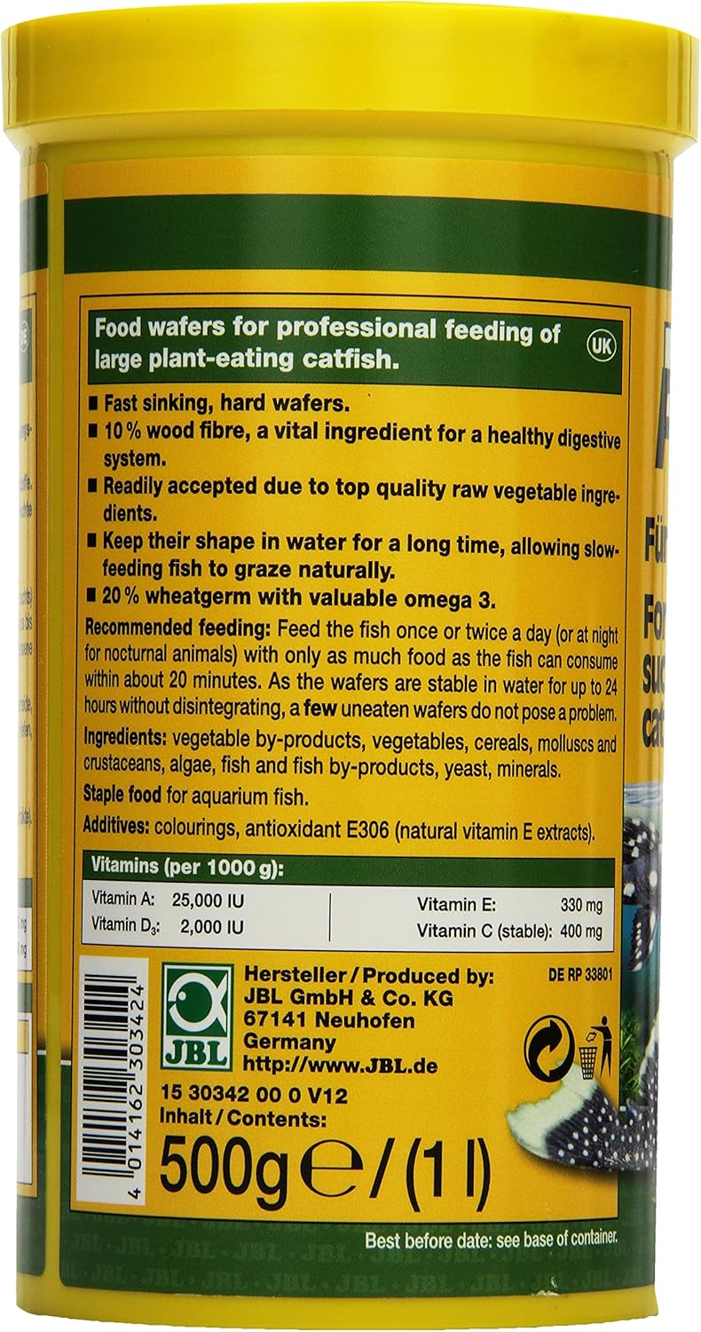 JBL NovoPleco XL Tropical Aquarium Food 500g, 1 l (Pack of 1) - Image 3