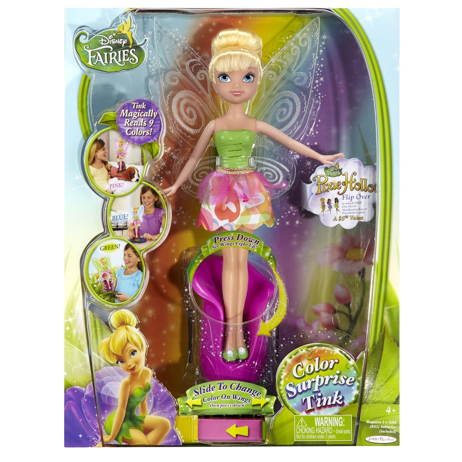Disney Fairies, Color Surprise Tink Doll, 9 Inches Toys
