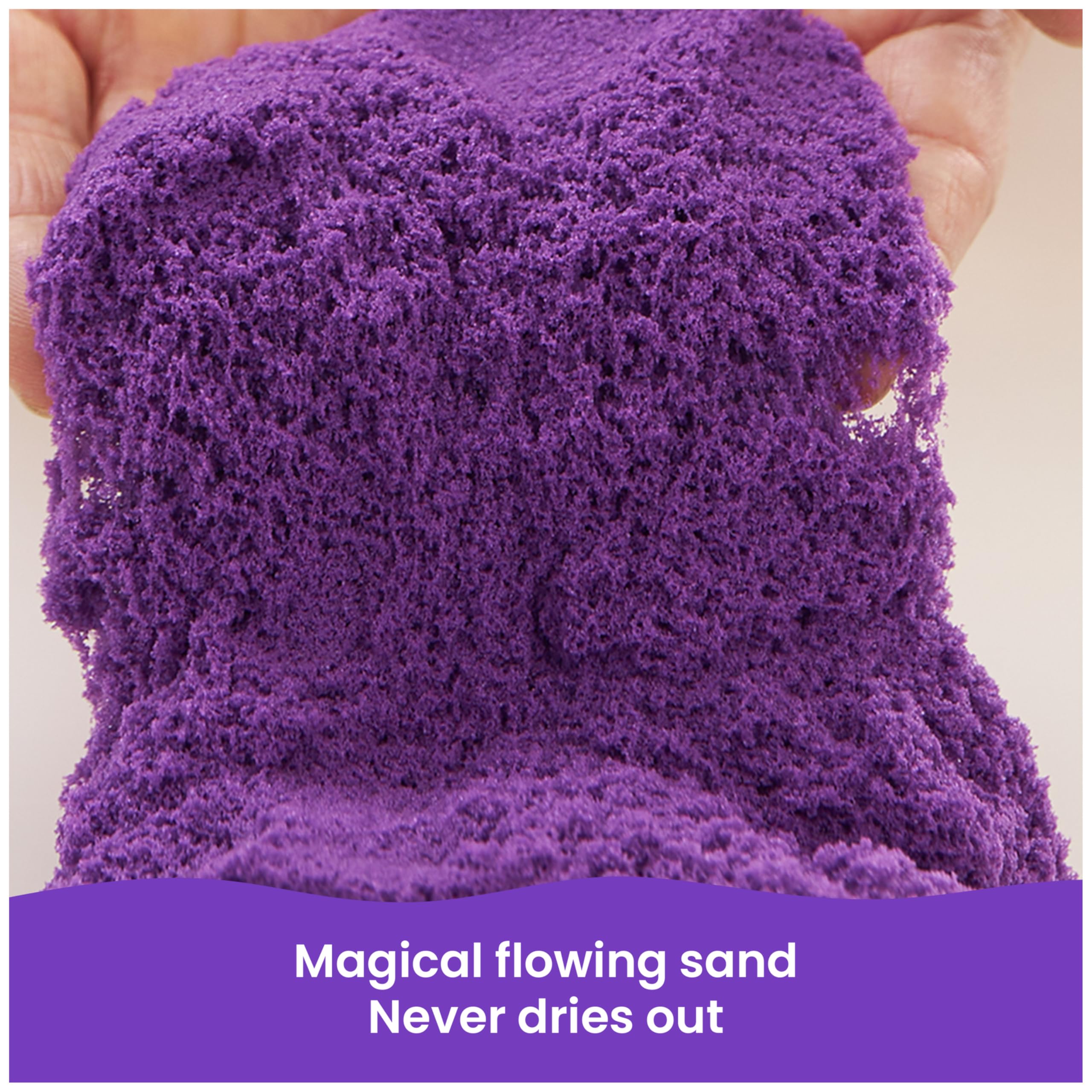 Kinetic Sand, 2.5lbs Purple Play Sand, Amazon Exclusive, Resealable Bag (Packaging May Vary), Sensory Toys, Holiday Gifts & Stocking Stuffers for Kids Ages 3 and up