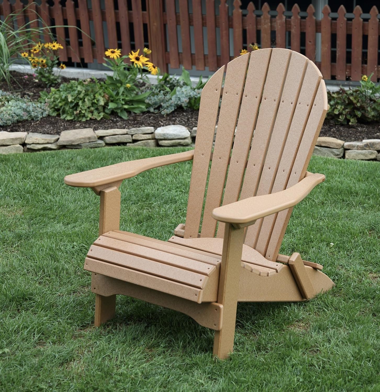 folding cedar adirondack chair
