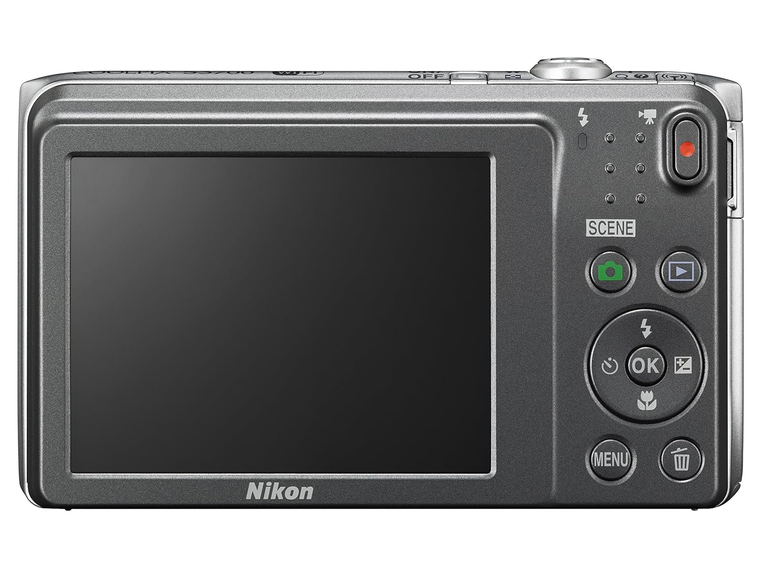 Amazon.com : Nikon COOLPIX S3700 Digital Camera with 8x Optical Zoom and  Built-In Wi-Fi (Silver) : Camera & Photo