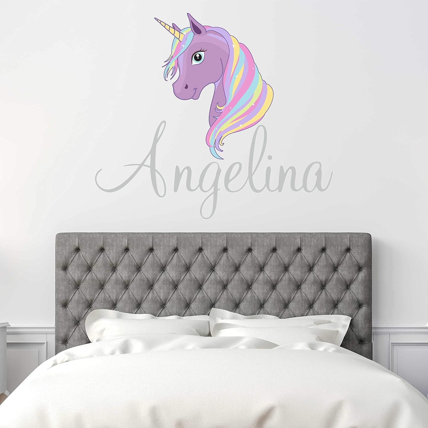 unicorn wall stickers with name
