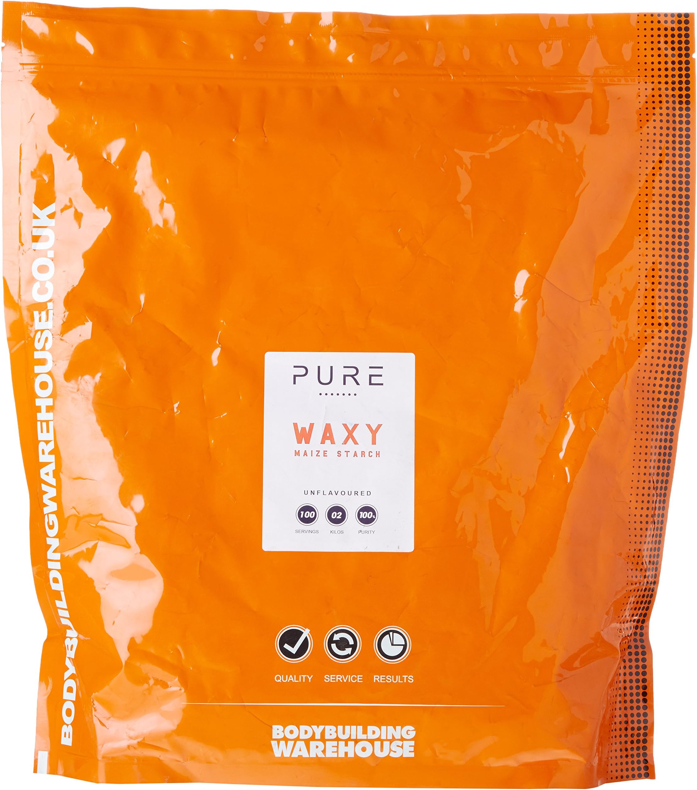 Pure Waxy Maize Starch 2kg - Pre Intra or Post Workout Drink - Unflavoured | Bodybuilding Warehouse