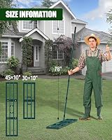 Signstek Lawn Leveling Rake Stainless Steel 45x10 Ground Plate view 6