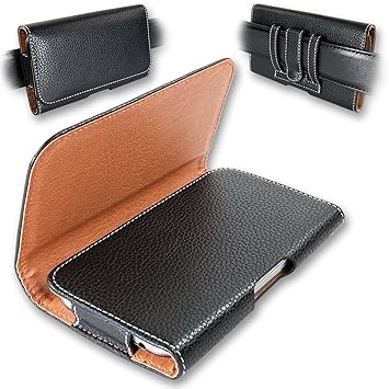 Yonix Universal Gürteltasche | Trageclip und Schlaufe | für Samsung Galaxy S9 | für weitere Modelle von Google / HTC / Huawei