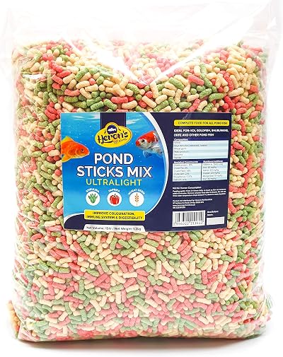 Herons Pond Sticks Ultralight 15L Koi & Goldfish Complete Pond Feed