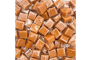 LAETAFOOD Caramel Cubes Candy | 2 Pound Bag | Individually Wrapped Classic Chews - Approx. 130 Count