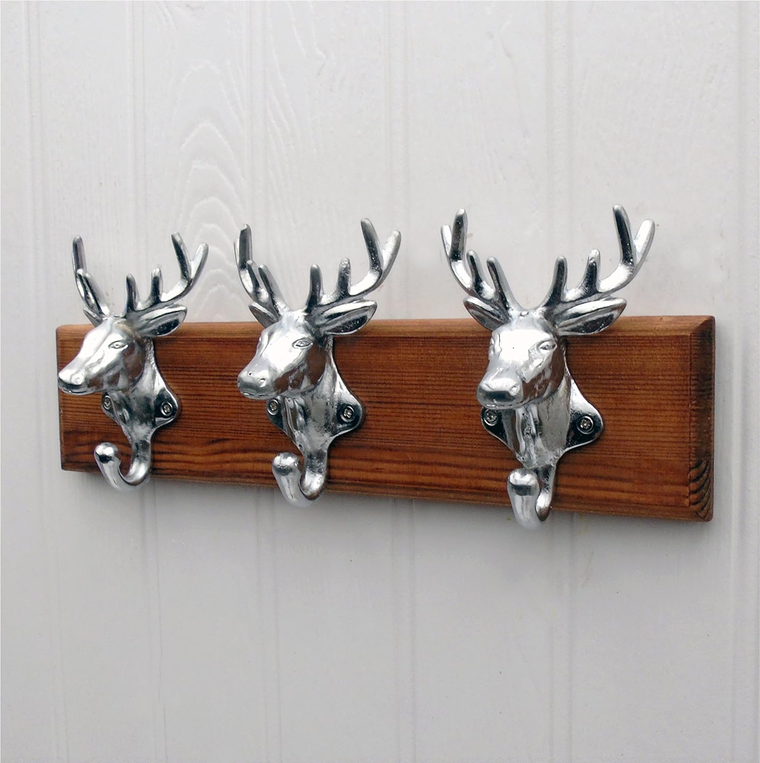 Vintage Shabby Chic Cast Iron Stag Moose Drawer Knobs Pulls