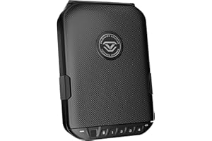 VAULTEK LifePod 20 Full-Size Biometric Lockable Weatherproof Case with Built-in Lock, Steel Security Cable, & TSA Handgun Case or Car Safe, Portable Travel Pistol Safe/Covert Black/Biometric