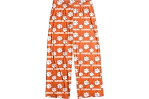FOCO Clemson Tigers Men's Scatter Pattern Pajama Lounge Multi Color Pants