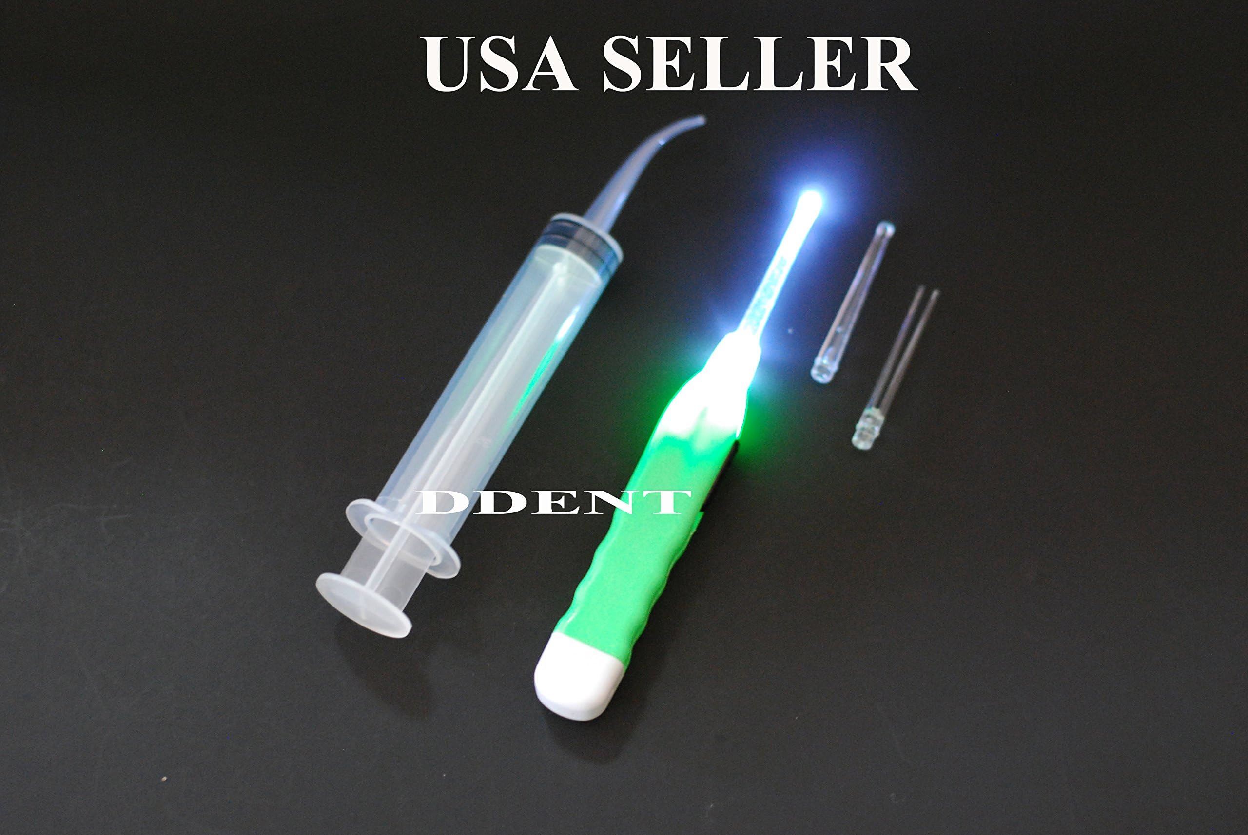 Ddent Curve Irrigation Syringe LED Tool
