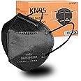 OIWR KN95 Face Mask 100 Pcs, Individually Wrapped, 5-Ply Breathable Black KN95 Masks Against PM2.5, Disposable Face Masks, Filter Efficiency≥95%