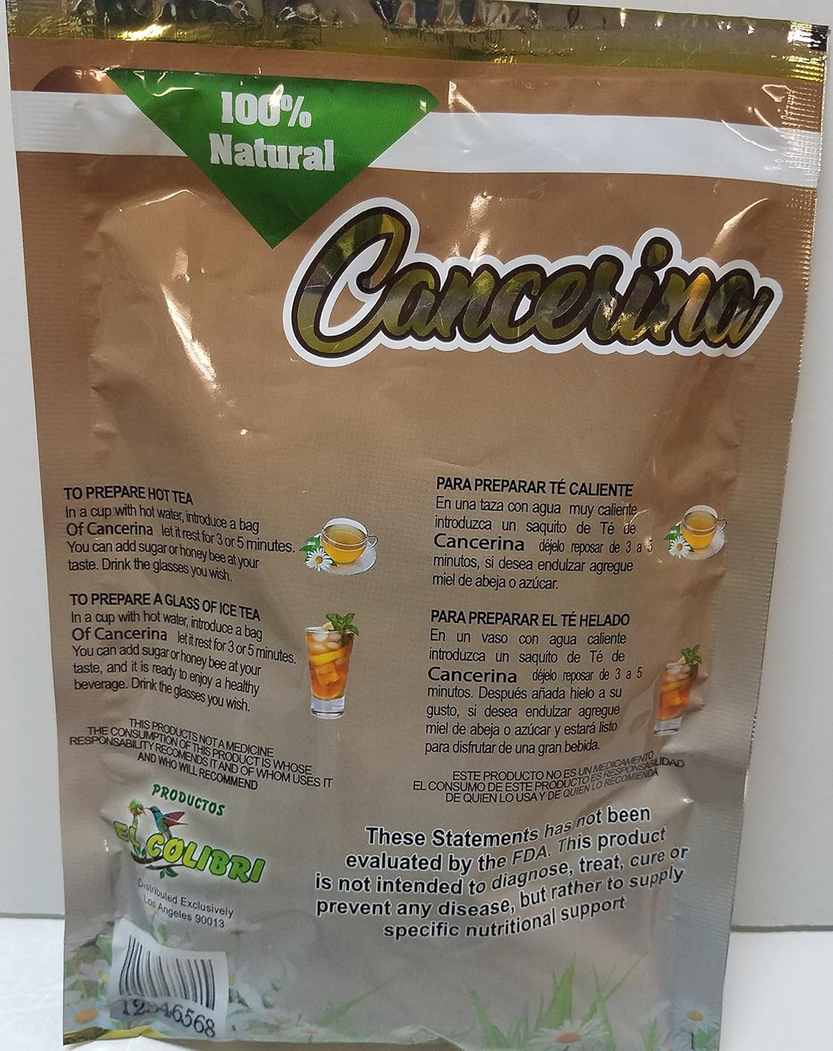 Cancerina Para Que Sirve Y Como Se Prepara Amazon Com Cancerina Soluble Tea 30 Bgs Everything Else