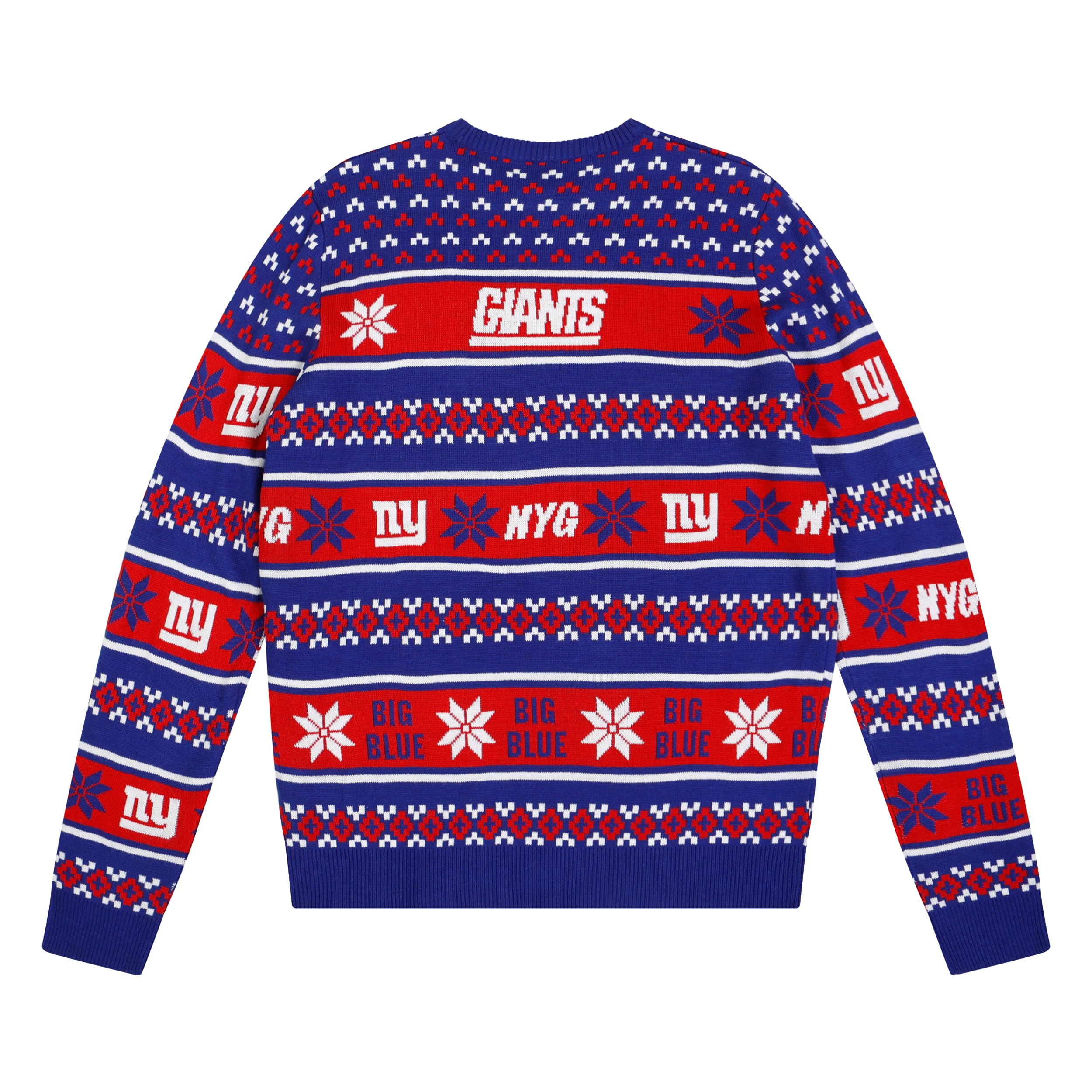 FOCO Standard NFL Big Logo Ugly Sweater, Team Color
