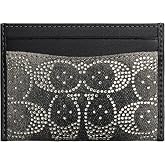 Coach Essential Card Case In Crystal Signature Denim
