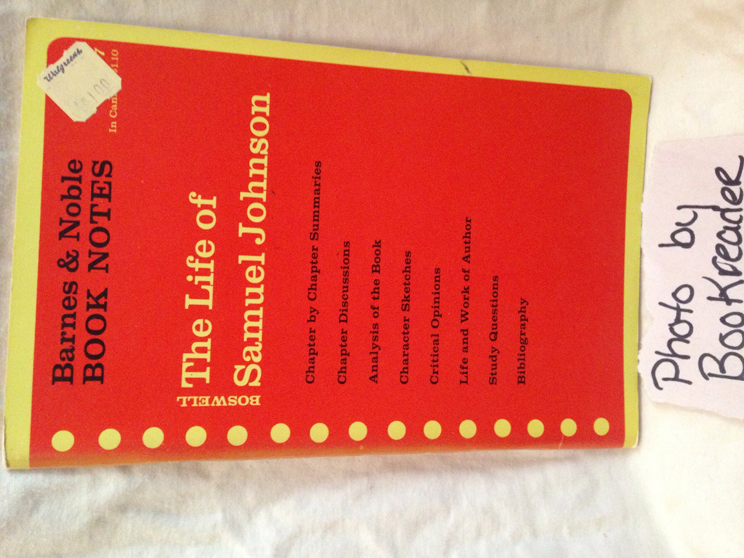 James Boswell The Life Of Samuel Johnson Barnes Noble Book